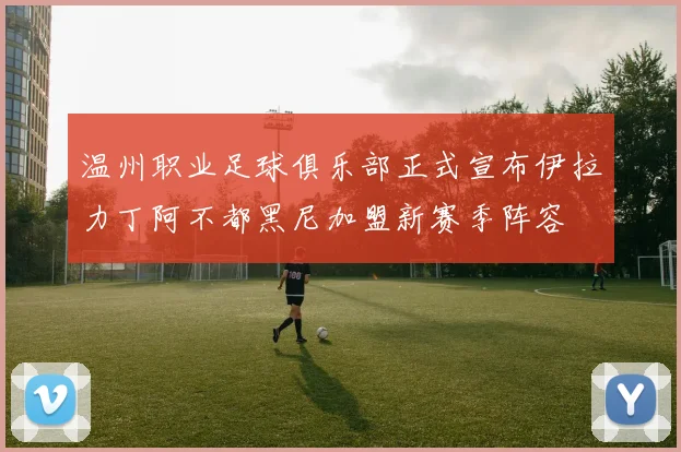 温州职业足球俱乐部正式宣布伊拉力丁阿不都黑尼加盟新赛季阵容